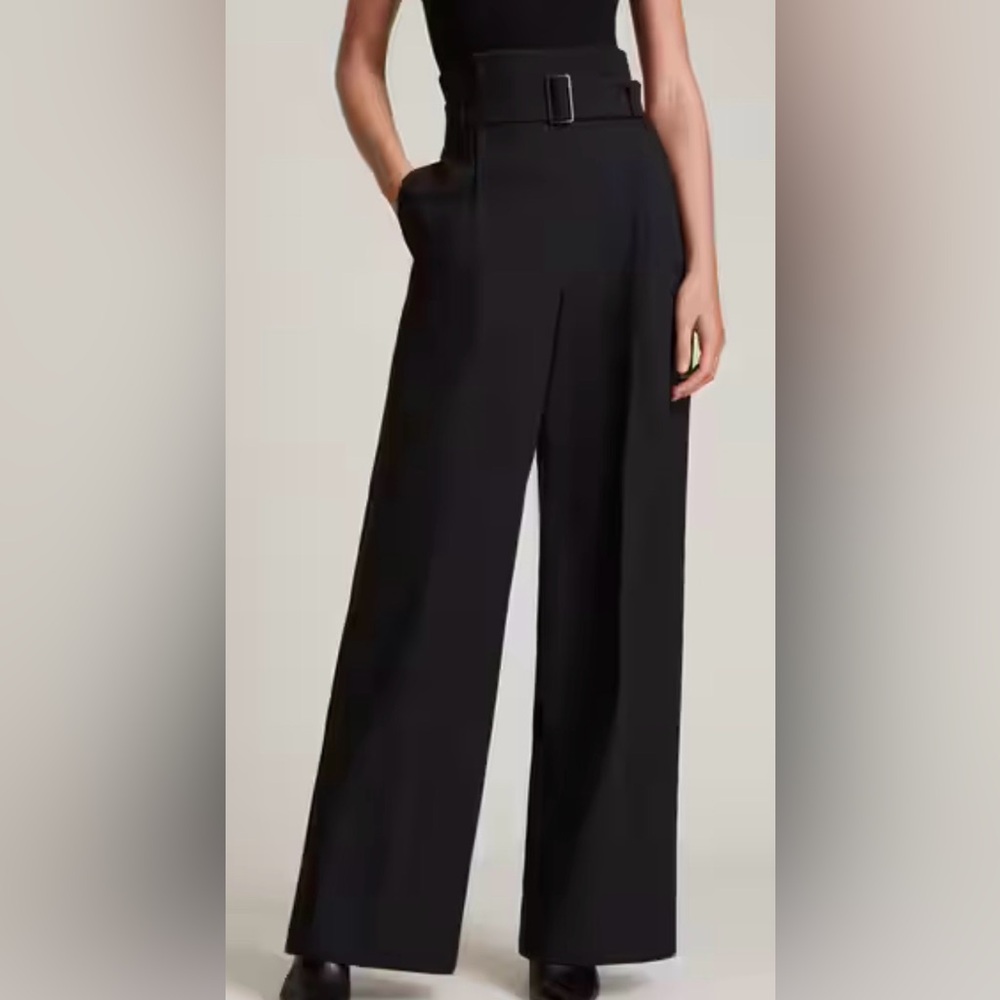All Saints Black High-Waisted Pants